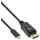 InLine - USB Display Kabel, USB Typ-C Stecker zu DisplayPort Stecker (DP Alt Mode), 4K2K, schwarz, 1m