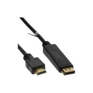 InLine - DisplayPort zu HDMI Konverter Kabel, schwarz, 2m