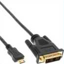 InLine - Mini-HDMI zu DVI Kabel, HDMI Stecker C zu DVI...