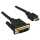 InLine - HDMI-DVI Kabel, vergoldete Kontakte, HDMI Stecker auf DVI 18+1 Stecker, 7,5m