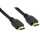 InLine - HDMI Kabel, HDMI-High Speed, Stecker / Stecker, verg. Kontakte, schwarz, 15m