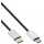 InLine - USB 2.0 Kabel, Typ C Stecker an Micro-B Stecker, schwarz/Alu, flexibel, 1,5m