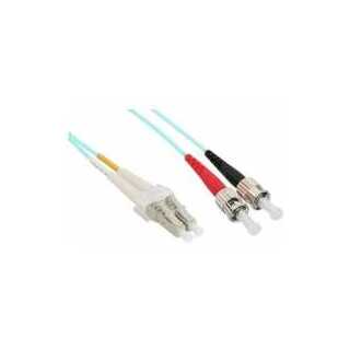 InLine - LWL Duplex Kabel, LC/ST, 50/125µm, OM3, 2m