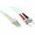 InLine - LWL Duplex Kabel, LC/ST, 50/125µm, OM3, 0,5m