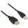 InLine - USB 2.0 Verlängerung, Stecker / Buchse, Typ A, schwarz, Kontakte gold, 5m