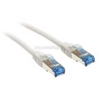 InLine - Patchkabel, S/FTP (PiMf), Cat.6A, 500MHz, halogenfrei, Kupfer, weiß, 10m