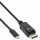 InLine - USB Display Kabel, USB Typ-C Stecker zu DisplayPort Stecker (DP Alt Mode), 4K2K, schwarz, 3m