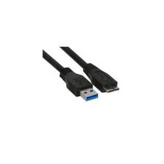 InLine - USB 3.0 Kabel, A an Micro B, schwarz, 5m