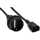 InLine - Netz Adapter Kabel, Kaltgeräte C14 auf Schutzkontakt Buchse, für USV, 3m