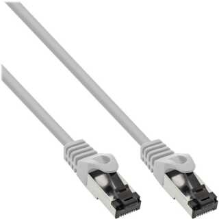InLine - Patchkabel, S/FTP (PiMf), Cat.8.1, 2000MHz, halogenfrei, Kupfer, grau, 0,5m