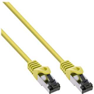 InLine - Patchkabel, S/FTP (PiMf), Cat.8.1, 2000MHz, halogenfrei, Kupfer, gelb, 15m