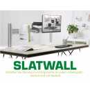 InLine - Slatwall Panel Aluminium, für Wandhalterung, weiß, 1,2m