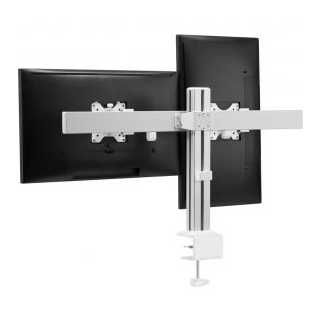 InLine - Aluminium Monitor-Tischhalterung für 2 Monitore bis 32", 8kg
