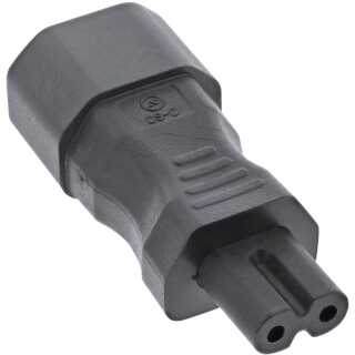 InLine - Netzadapter IEC 60320 C14 / C7, 3pol. Kaltgeräte zu 2pol.