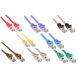 90er B-Pack InLine - Patchkabel, SF/UTP, Cat.5e, grau, 0,5m