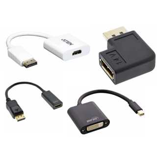InLine - Mini DisplayPort HDMI Adapterkabel mit Audio, Mini DisplayPort Stecker auf HDMI Buchse, 4K/30Hz, weiß, 0,15m