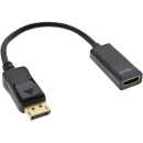 InLine - DisplayPort zu HDMI Adapterkabel mit Audio,...