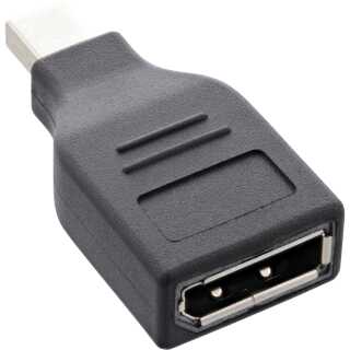 InLine - DisplayPort Adapter, mini DisplayPort Stecker auf DisplayPort Buchse, 4K/60Hz, schwarz