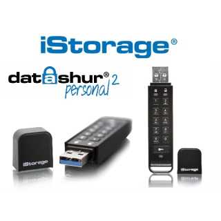 iStorage - datAshur Personal2 16GB - USB3.0 - Military Grade, AES 256-bit HW encryption, FIPS PUB 197 - Keypad