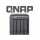 QNAP - TS-453E - NAS - Tower - Intel® Celeron® - J6412 - Schwarz - 4 x 3.5" Intel Celeron J6412 Intel UHD Graphics 8 GB RAM 4 GB Flash LAN 90W