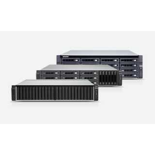 QNAP - TS-h2287XU-RP-E2378-64G - NAS-Server - 22 Schächte - Rack 3U - SATA 6Gb/s RAID 0 1 5 6 10 50 JBOD 60 RAM 64 GB 2.5 Gigabit Ethernet / 10 Gigabit Ethernet iSCSI Support