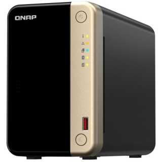 QNAP - TS-264 - NAS - Tower - Intel® Celeron® - N5095 - Schwarz - Gold - 2 GHz Intel UHD Graphics 8 GB 4GB Flash 2 x 3.5" SATA 6Gb/s 2 x M.2 2280 PCIe Gen 3 x1 2 x RJ-45