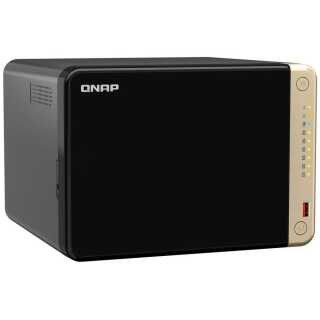 QNAP - TS-664-8G - Tower - 6x 6 x 2.5"/3.5" SATA 6Gbps + 2 x M.2 2280 PCIe Gen 3 x1 SSD slots - Intel® Celeron® N5105/N5095 4-core/4-thread Processor