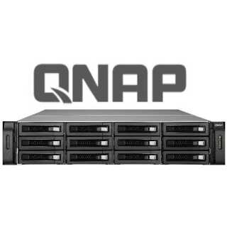 QNAP - TS-1264U-RP-8G - 2U - 12x 2.5"/3.5" SATA 6Gbps - Intel® Celeron® N5105/N5095 4-core/4-thread processor, burst up to 2.9 GHz - Leergehäuse