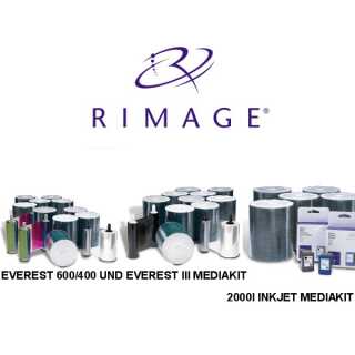 Rimage - DVD Rimage brand media, Powered by TY - Purple Dye - White - 23-118mm - Media Kit - CMY - 10.000 Disc Kit (20 x 500 discs)