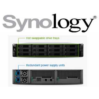 Synology - RX1217SAS - 2U 12 BAY EXPANSION - Synology RX1217sas Rack-montierbar - 12 x HDD Supported - 12 x SSD Supported - 12 x Gesamtschacht - 12 x 2,5"/3,5" Schacht - SAS - SAS - K·lLüfter
