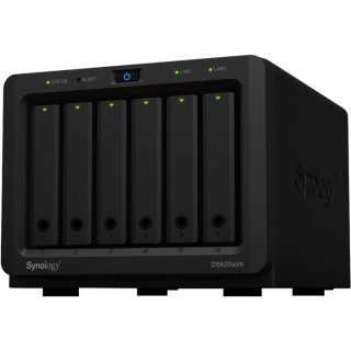 Synology - Disk Station DS1621+ - NAS-Server - 6 Schächte - SATA 6Gb/s RAID 0 1 5 6 10 JBOD RAM 4 GB Gigabit Ethernet iSCSI Support