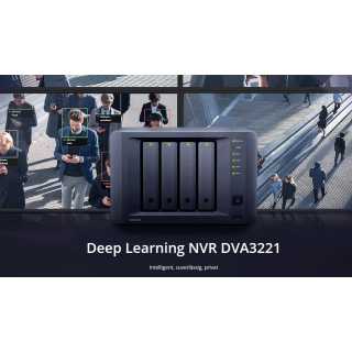 Synology - DVA3221 - Deep Learning NVR - Quad-core 2.1 GHz CPU - 8 GB
