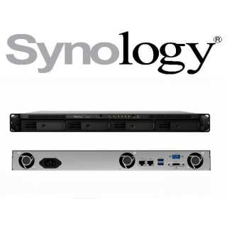 Synology - RS422+ - NAS-Server - 4 Schächte - Rack einbaufähig SATA 6Gb/s RAID 0 1 5 6 10 JBOD RAM 2 GB Gigabit Ethernet 1U