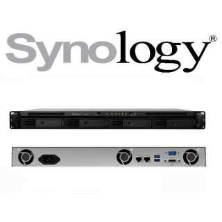 Synology - RS422+ - NAS-Server - 4 Schächte - Rack einbaufähig SATA 6Gb/s RAID 0 1 5 6 10 JBOD RAM 2 GB Gigabit Ethernet 1U