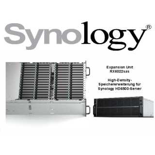 Synology - RX6022SAS - Speichergehäuse - 60 Schächte (SAS-3) - Rack - einbaufähig - 4U