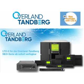 Overland-Tandberg LTO-8HH SAS External Tape Drive Kit, Model #2280, Manufactured by IBM for Overland-Tandberg - Includes US/EMEA power cord, LTO8 data cartridge, quick start guide