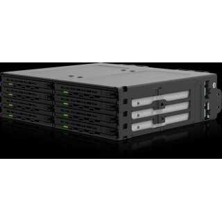 ICY DOCK - ExpressCage MB038SP-B - 8 Slot 2,5" SAS/SATA HDD/SSD Wechselrahmen für 5,25" Schacht