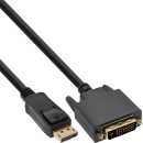 InLine - DisplayPort zu DVI Konverter Kabel, schwarz, 2m