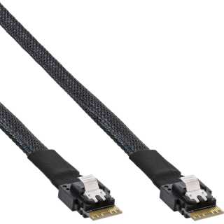 InLine® - Slim SAS Kabel, SFF-8654 zu SFF-8654, 24Gb/s, 1m