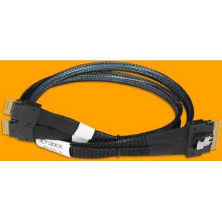 ICY DOCK - SlimSAS 8i SFF-8654 zu 2x SlimSAS 4i SFF-8654 Kabel - 0,5M