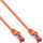 InLine - Patchkabel, S/FTP (PiMf), Cat.6, 250MHz, PVC, Kupfer, orange, 1m