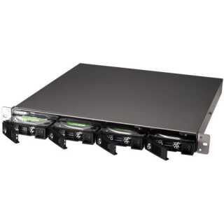 QNAP - TS-464 - NAS-Server - 4 Schächte - Rack einbaufähig SATA 6Gb/s RAID RAID 0 1 5 6 10 JBOD RAM 8 GB 2.5 Gigabit Ethernet iSCSI Support 1U