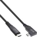 InLine - USB4 Kabel, USB-C einseitig gewinkelt, PD 240W...