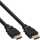 InLine - HDMI Kabel, HDMI-High Speed, ST / ST, verg. Kontakte, schwarz, 7,5m