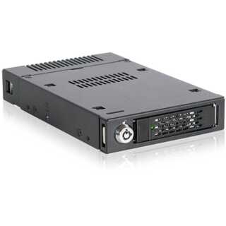 ICY DOCK - ToughArmor - MB601V5K-B - 1-Bay 2.5" U.2/U.3 NVMe SSD PCIe 5.0 Wechselrahmen-Gehäuse für externen 3.5" Laufwerksschacht (1 x MCIO 4i SFF-TA-1016)