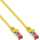 InLine - Patchkabel, S/FTP (PiMf), Cat.6, 250MHz, halogenfrei, Kupfer, gelb, 15m