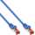 InLine - Patchkabel, S/FTP (PiMf), Cat.6, 250MHz, halogenfrei, Kupfer, blau, 15m