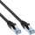 InLine - Patchkabel, S/FTP (PiMf), Cat.6A, 500MHz, halogenfrei, Kupfer, schwarz, 3m
