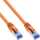 InLine - Patchkabel, S/FTP (PiMf), Cat.6A, 500MHz, halogenfrei, Kupfer, orange, 3m