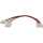 InLine - Strom Y-Kabel intern, 1x 5,25" an 2x 5,25", 0,20m